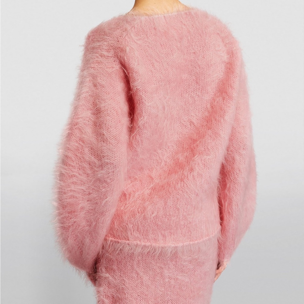 BY MALENE BIRGER Mohair-Blend Haime V-Neck Sweater - Picture 6 of 7